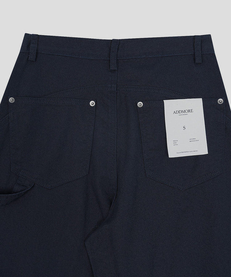 リベットカーペンターワイドパンツ