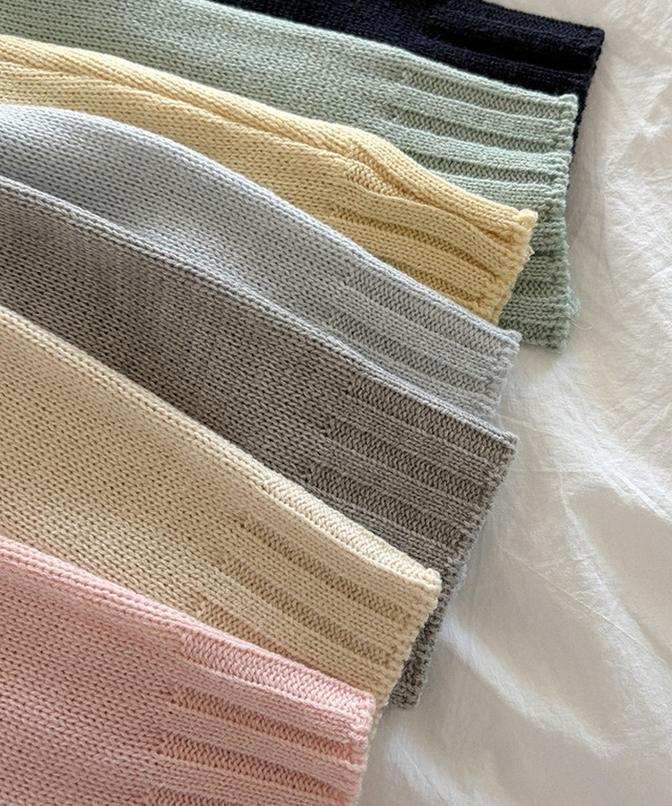 カラーラウンドニット(7color)