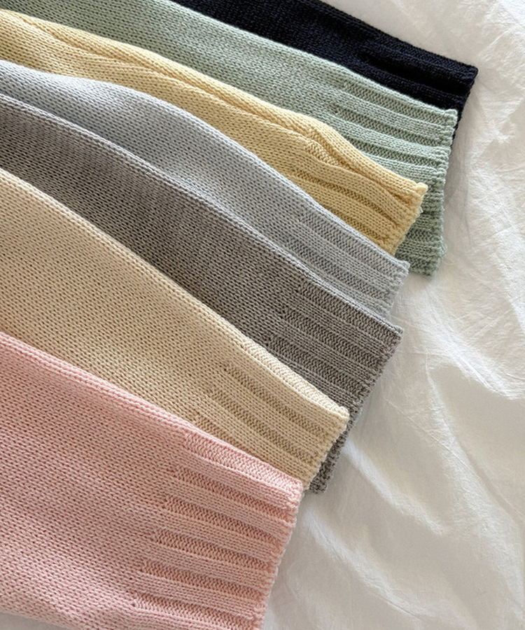 カラーラウンドニット(7color)