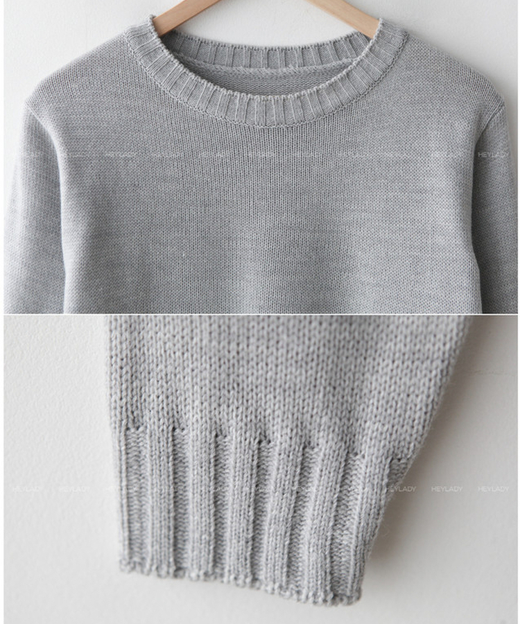 カラーラウンドニット(7color)