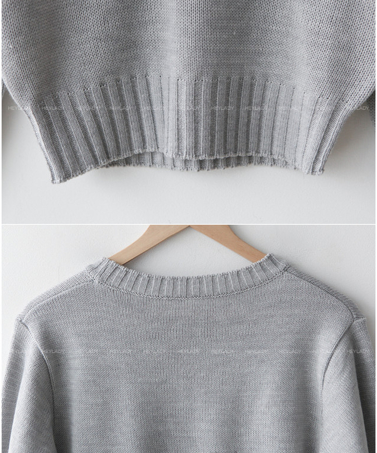 カラーラウンドニット(7color)