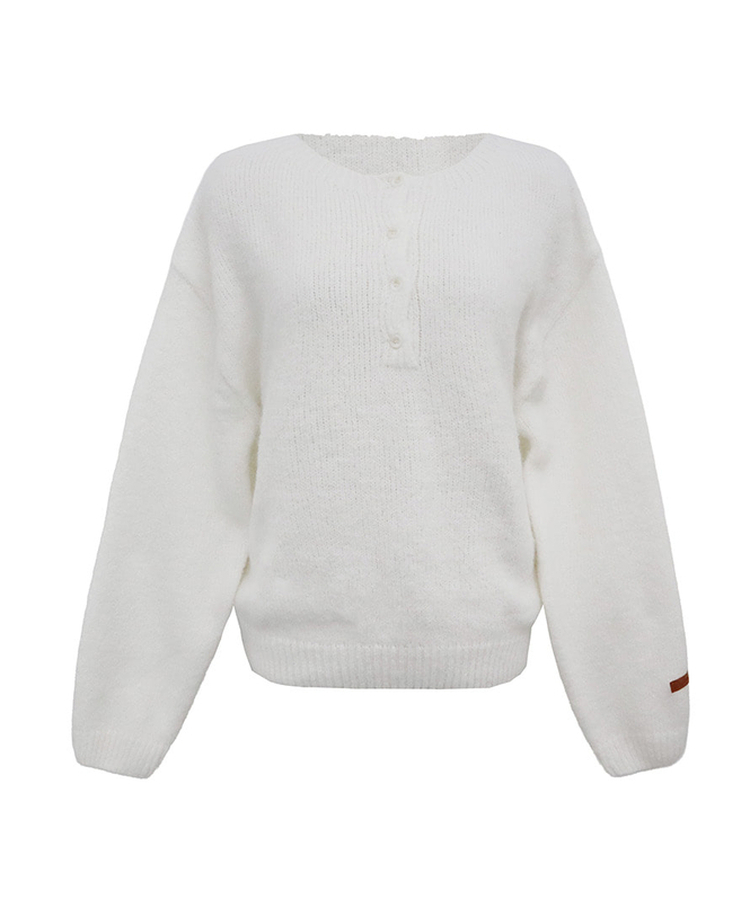 ウールヘンリーネックニット(5color)