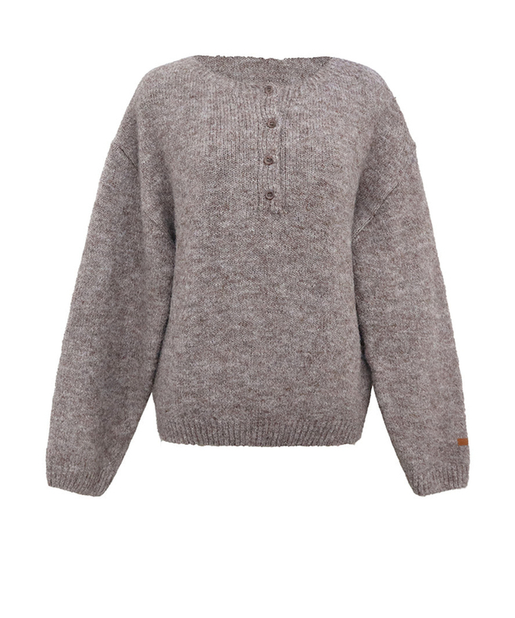 ウールヘンリーネックニット(5color)