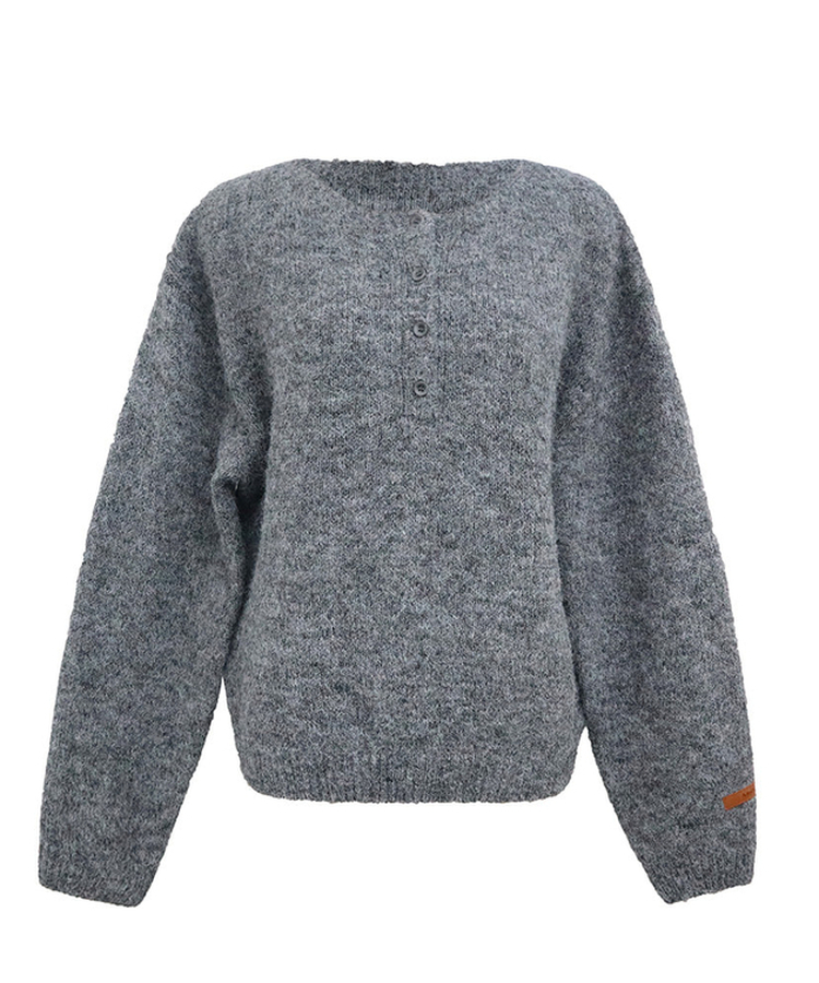 ウールヘンリーネックニット(5color)