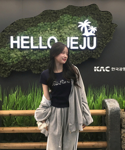 【シュシュ付き】ドット半袖Tシャツ NAVY