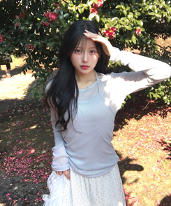 【SET】レイヤードキャミソール シースルー長袖Tシャツ SKY BLUE