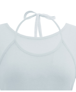 【SET】レイヤードキャミソール シースルー長袖Tシャツ