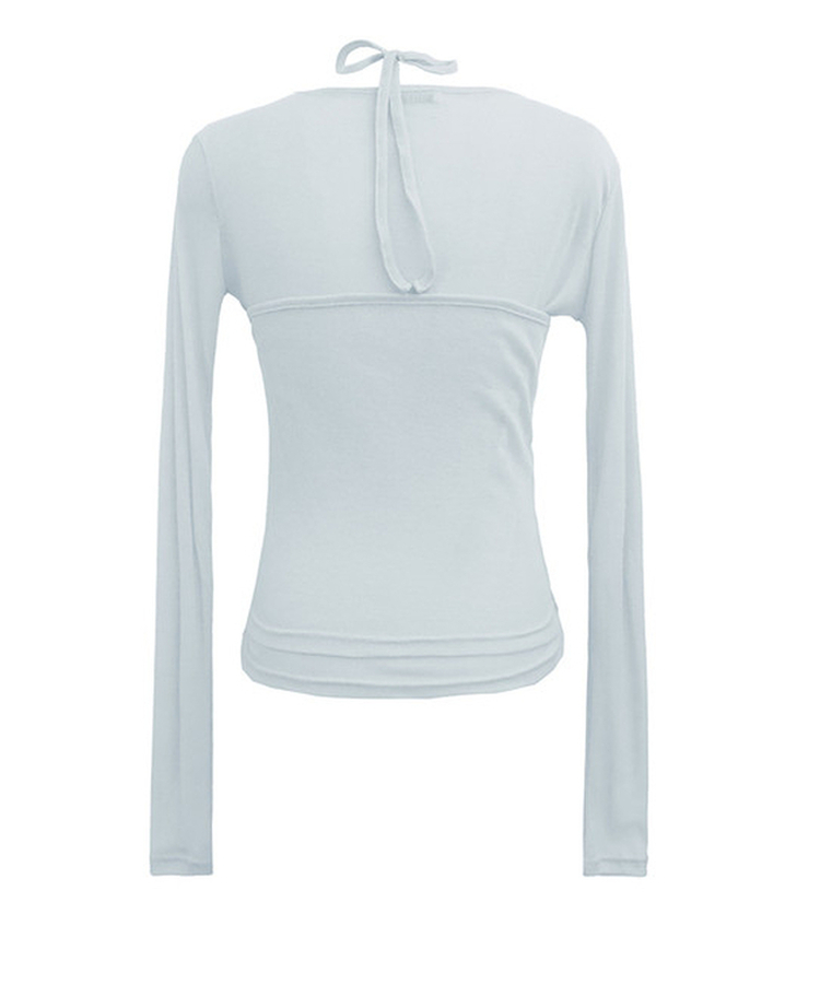 【SET】レイヤードキャミソール シースルー長袖Tシャツ