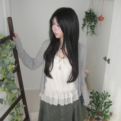 【SET】リボンドットキャミソール リネンテンセルガーディアン GREY