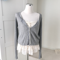 【SET】リボンドットキャミソール リネンテンセルガーディアン