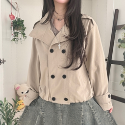 ビンテージダブルボタンショートジャケット BEIGE