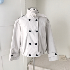 ビンテージダブルボタンショートジャケット