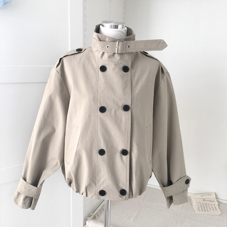 ビンテージダブルボタンショートジャケット