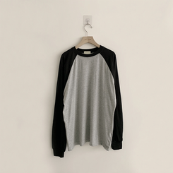 ラウンドルーズフィット長袖Tシャツ(6color)