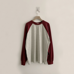 ラウンドルーズフィット長袖Tシャツ(6color)