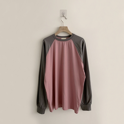 ラウンドルーズフィット長袖Tシャツ(6color)