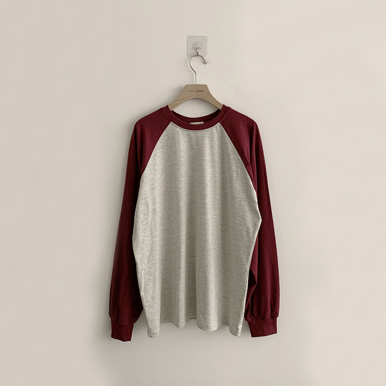 ラウンドルーズフィット長袖Tシャツ(6color)