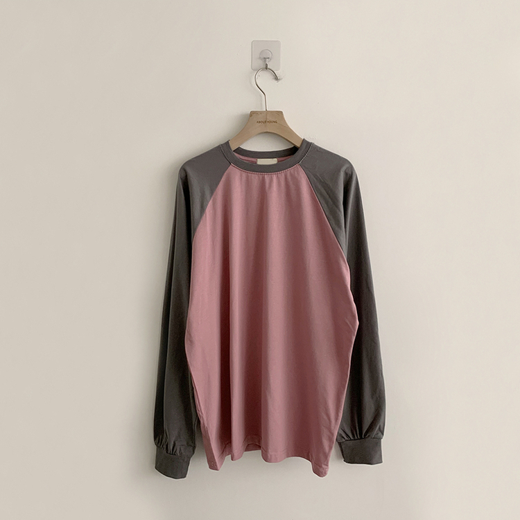 ラウンドルーズフィット長袖Tシャツ(6color)