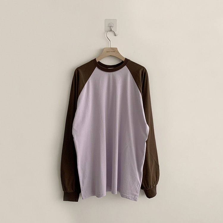 ラウンドルーズフィット長袖Tシャツ(6color)