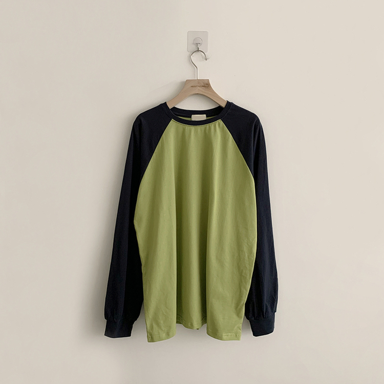 ラウンドルーズフィット長袖Tシャツ(6color)