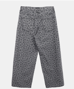 デイジーフラワーワイドデニムパンツ