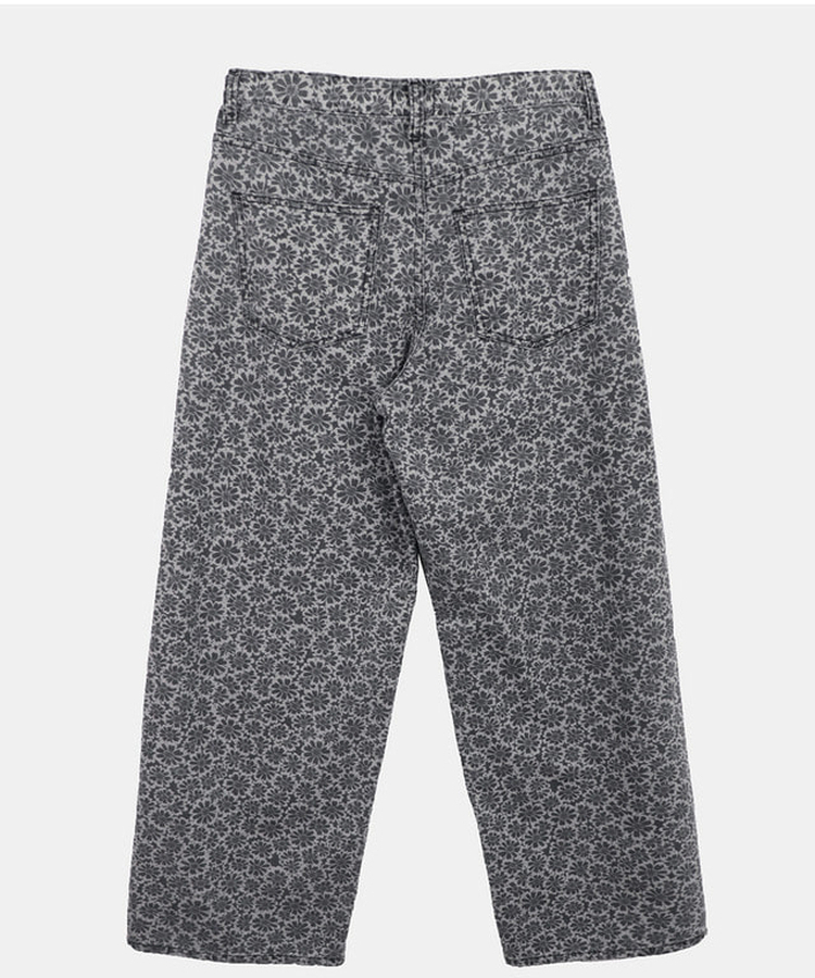 デイジーフラワーワイドデニムパンツ