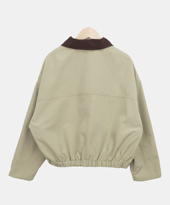 ボタンバイカラークロップジャケット