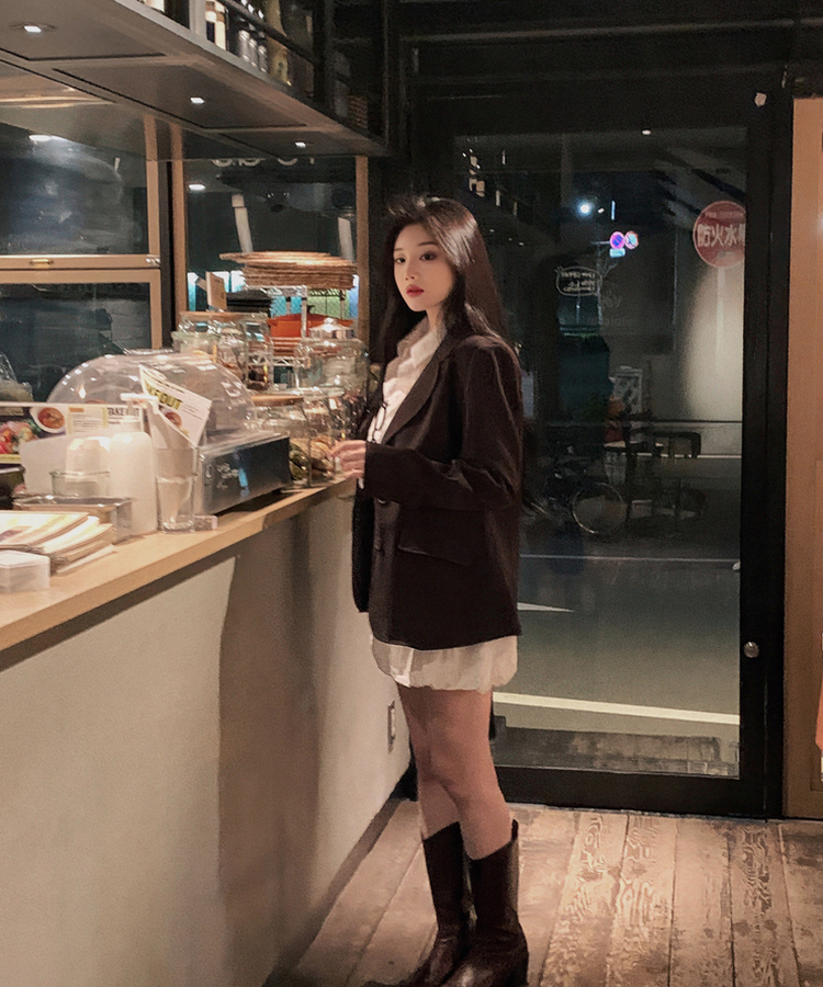 【ベルト付き】バルーンスコットンワンピース WHITE