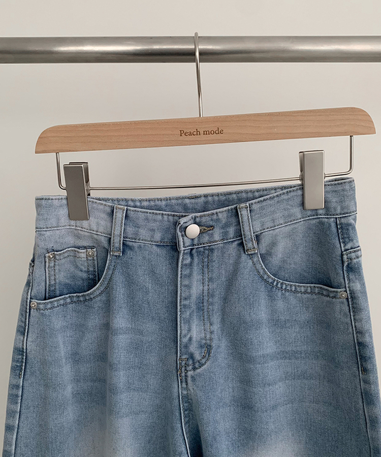 【丈別】ウォッシュワイドデニムコットンパンツ(6color)