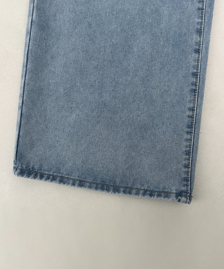 【丈別】ウォッシュワイドデニムコットンパンツ(6color)