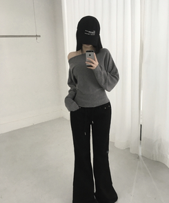 ロアオフニット(5color) GREY