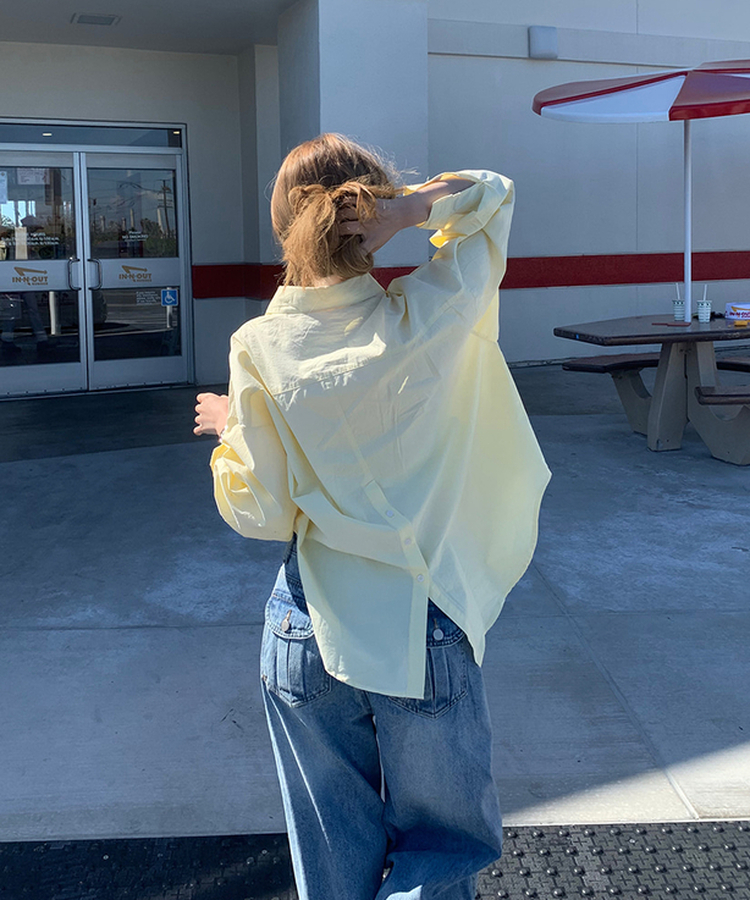 ルーズボタンシャツ LEMON