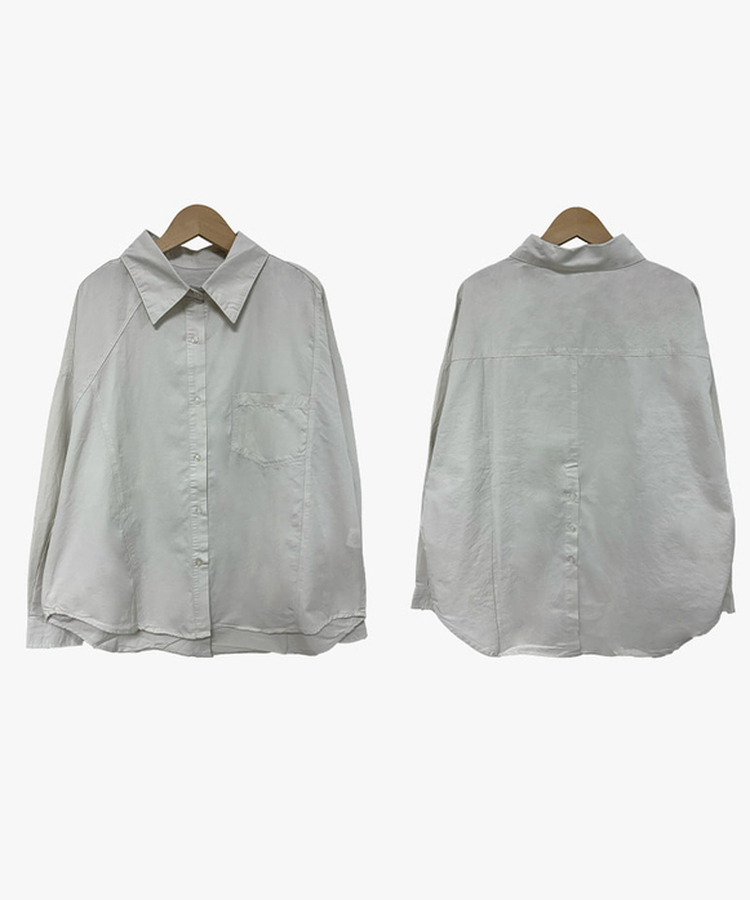 ルーズボタンシャツ