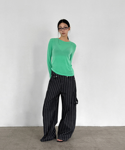 ラウンドテンセル長袖Tシャツ(8color) MINT