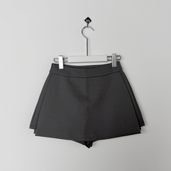 Aラインレイヤードミニスカート