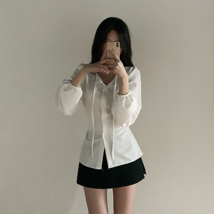 Aラインレイヤードミニスカート BLACK