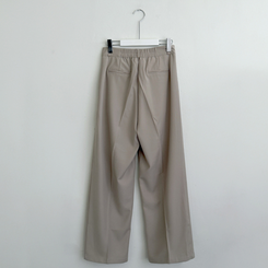 【丈別】ピンストライプワイドスラックス