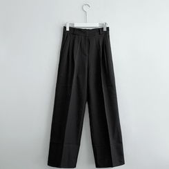 【丈別】ピンストライプワイドスラックス