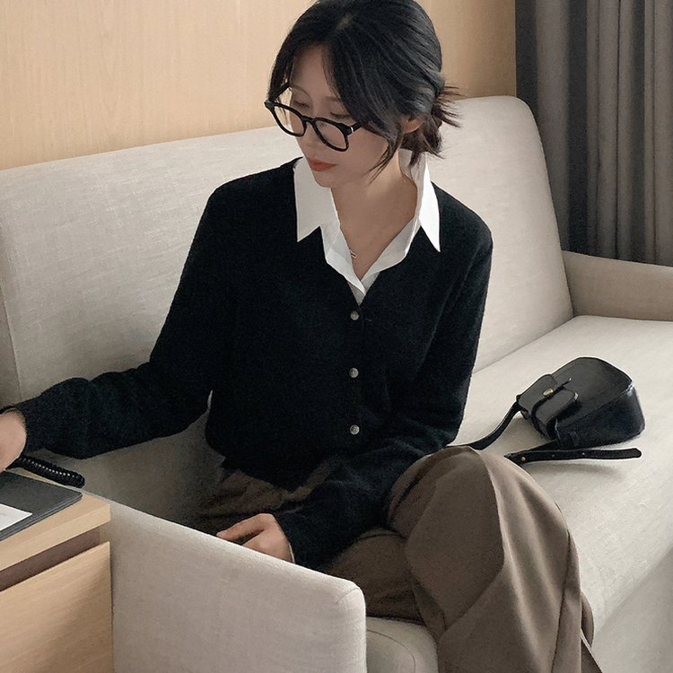 【丈別】ピンストライプワイドスラックス BROWN