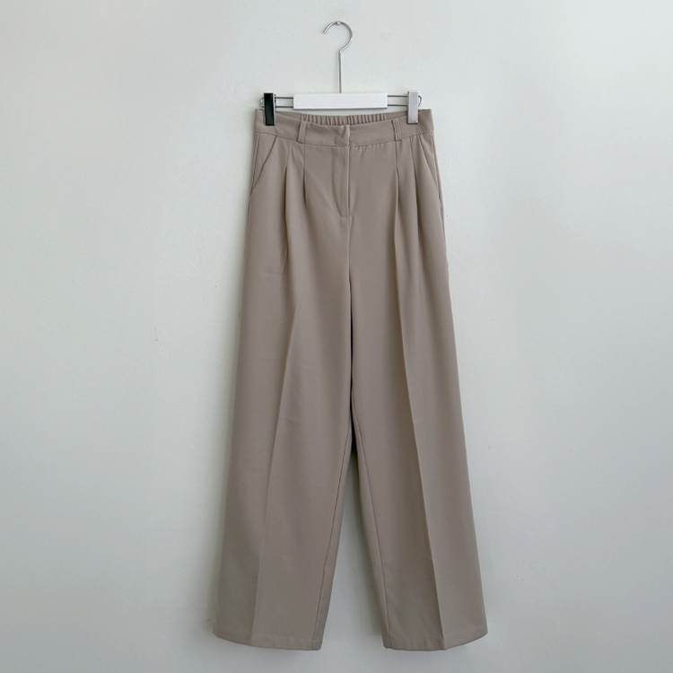 【丈別】ピンストライプワイドスラックス