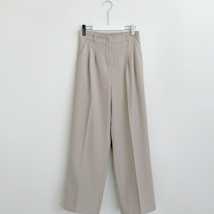 【丈別】ピンストライプワイドスラックス