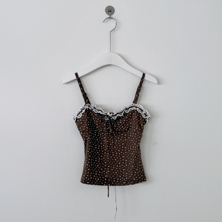 【SET】レイヤードリボンレースフラワーカーディガン