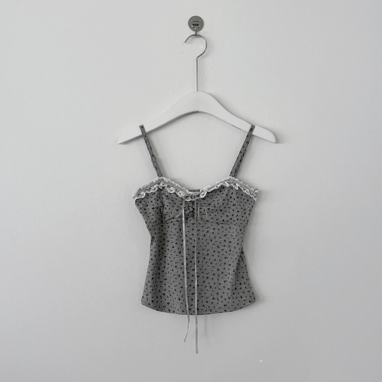 【SET】レイヤードリボンレースフラワーカーディガン