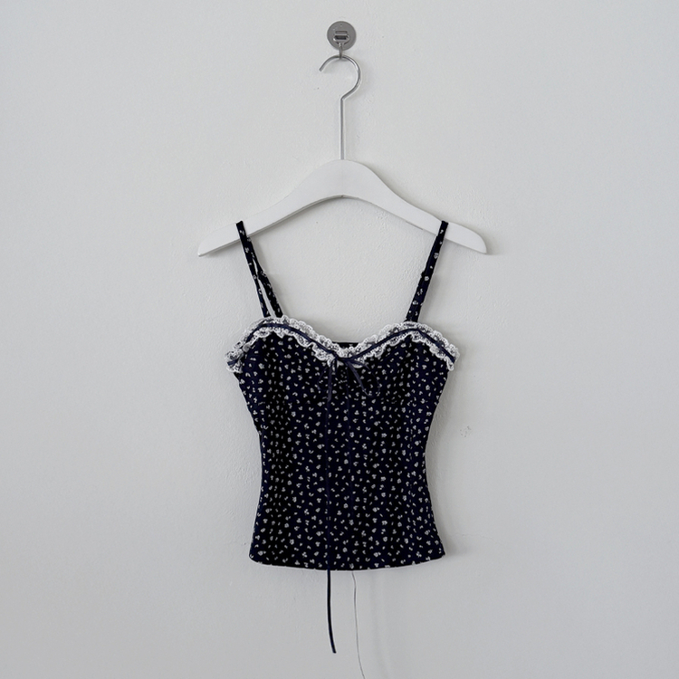 【SET】レイヤードリボンレースフラワーカーディガン