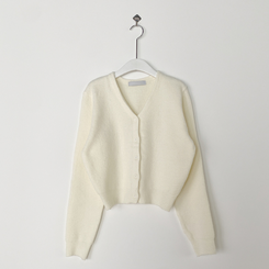 Vネックレイヤードニットカーディガン(12color)