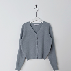 Vネックレイヤードニットカーディガン(12color)