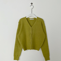 Vネックレイヤードニットカーディガン(12color)