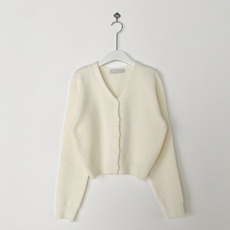 Vネックレイヤードニットカーディガン(12color)
