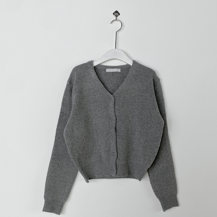 Vネックレイヤードニットカーディガン(12color)