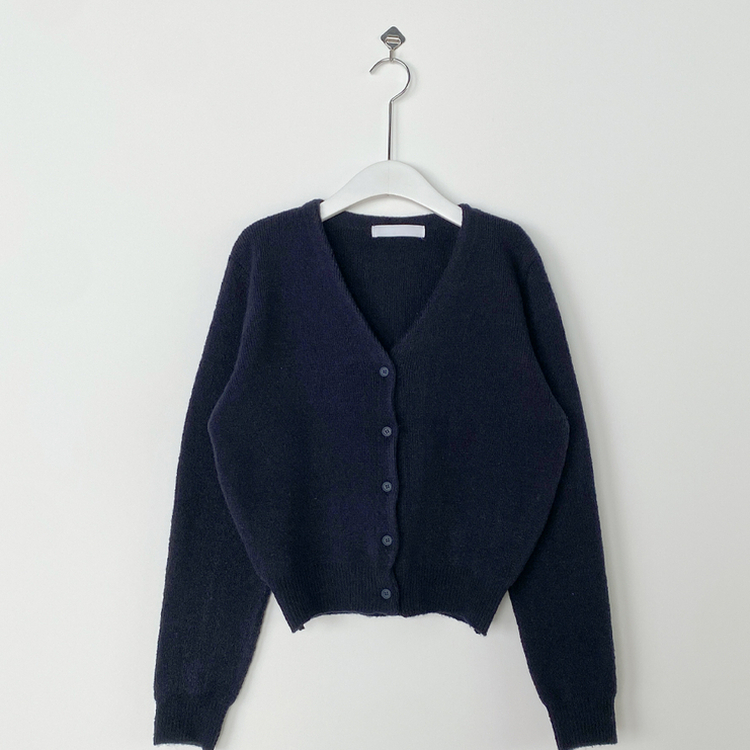 Vネックレイヤードニットカーディガン(12color)